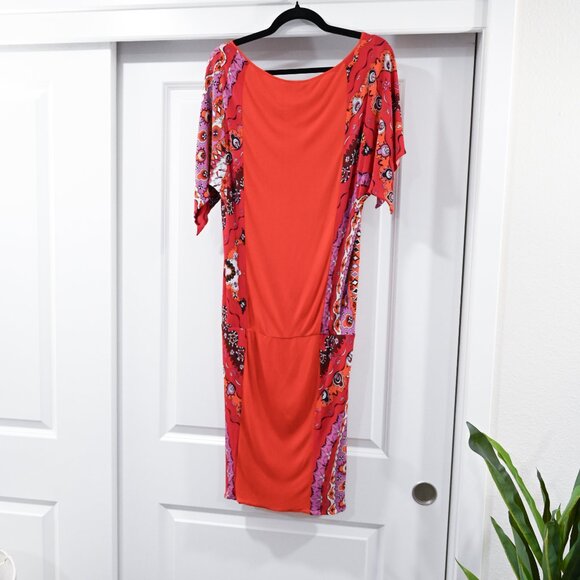 Emilio Pucci Size 6 Abstract Jersey Stretch Mini Dress - Picture 4 of 8
